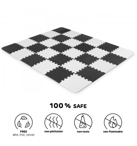 Kinderkraft Luno  - mata piankowa puzzle | Black